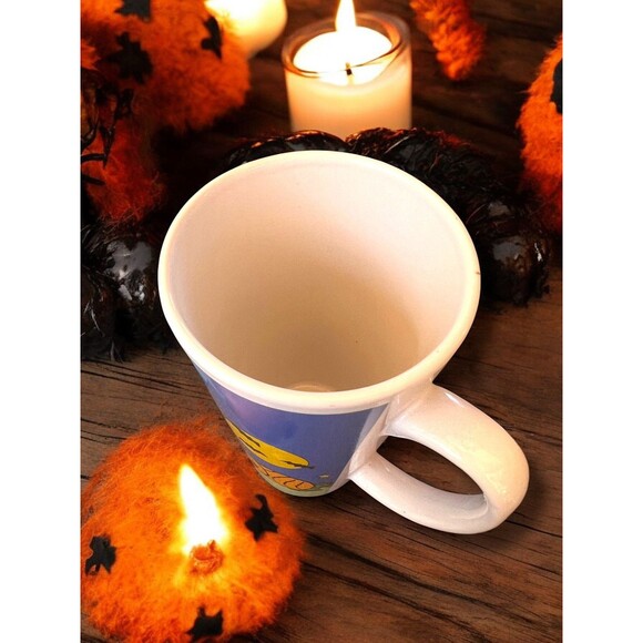 Peanuts Snoopy Woodstock Halloween Great Pumpkin Coffee Charlie Brown Mug Bats - Picture 6 of 7